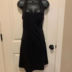 Athleta Black Swim Dress Halter Top Size 2